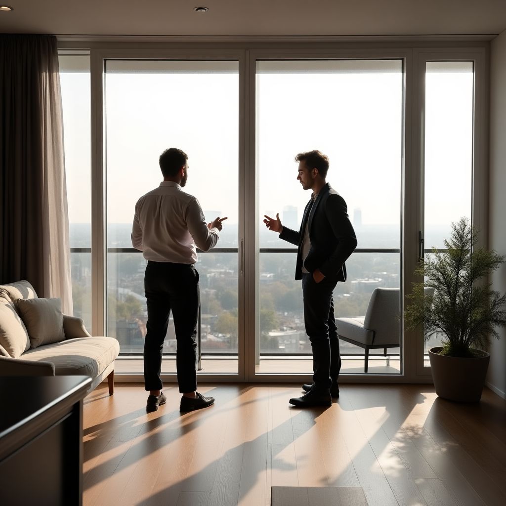 Immobilienbesichtigung mit Kunden